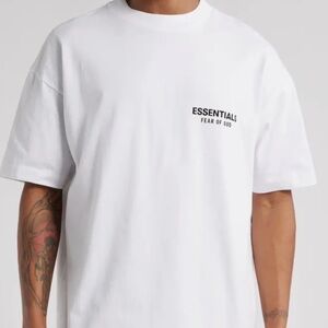 FEAR OF GOD ESSENTIALS CLASSIC SHORT SLEEVE TEE WHITE - M